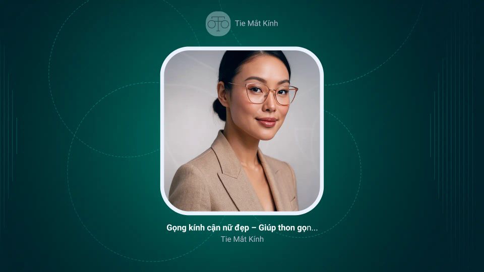 Gọng kính cận nữ đẹp – Giúp thon gọn, xinh xắn, xu hướng 2025 – Không lỗi mốt