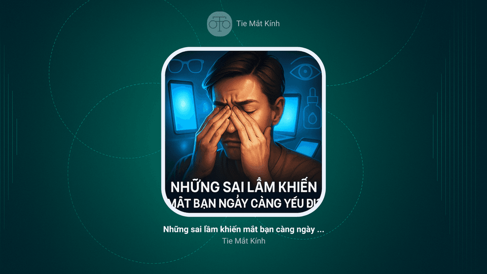 Những sai lầm khiến mắt bạn ngày càng yếu đi – Bạn đã mắc phải chưa?