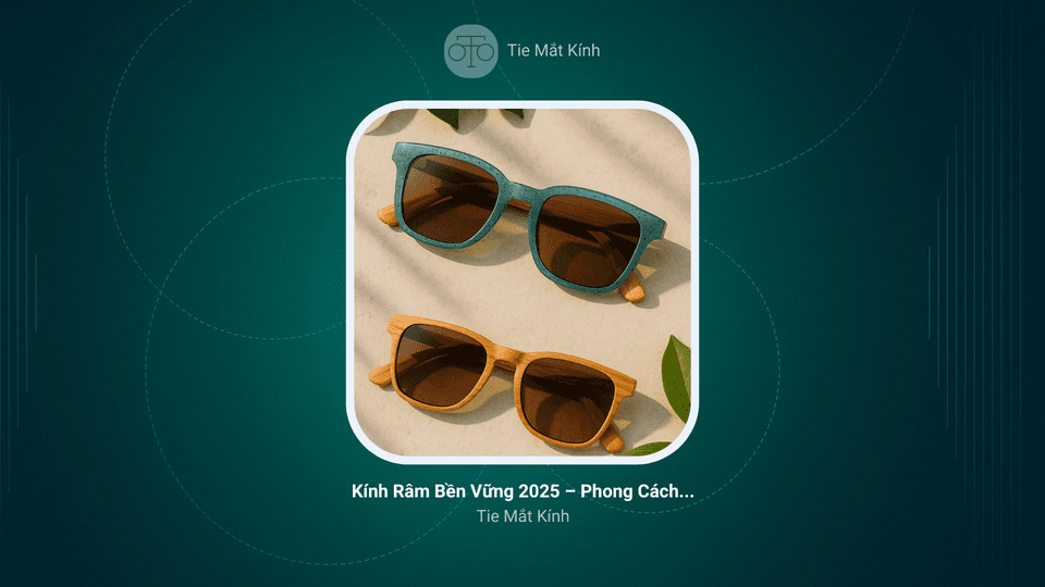Kính Râm Bền Vững 2025 – Phong Cách Xanh Cho Gen Z